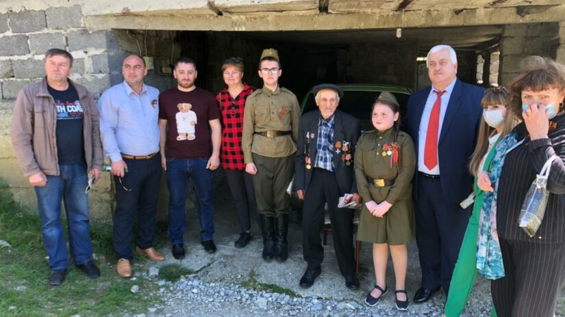 Поздравление ветеранов войны в поселке Дагомыс и Волковском сельском округе
